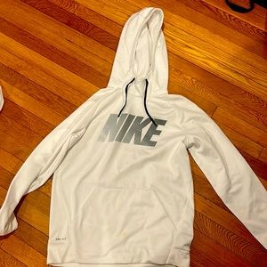 White Nike dry fit hoodie